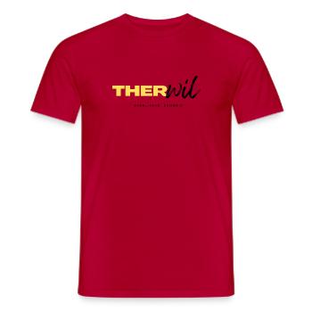 Therwil - Männer T-Shirt - Rot - Vorne - AI Model Male 178 dark (178cm)