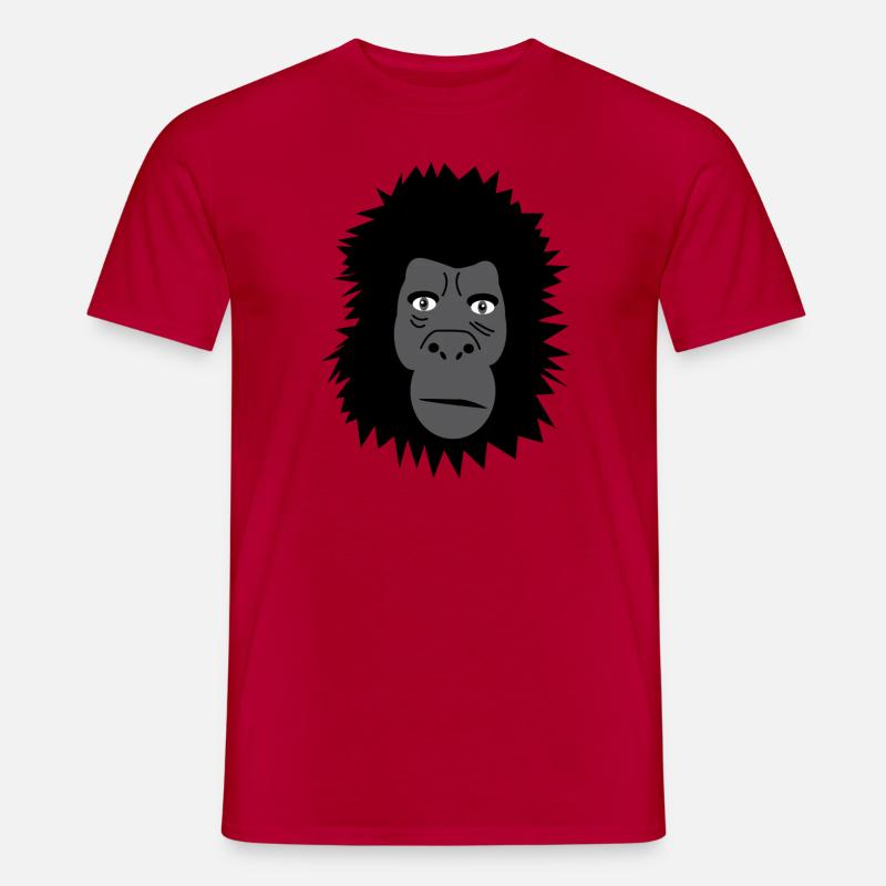 Gorilla - Männer T-Shirt - Rot