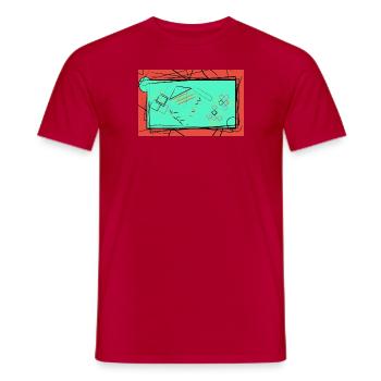 Formen Bunt - Männer T-Shirt - Rot - Vorne - AI Model Male 178 dark (178cm)