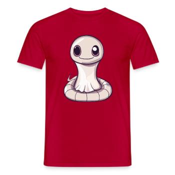 Serpent Cobra Halloween Fantôme - T-shirt homme - rouge - Devant - AI Model Male 178 dark (178cm)