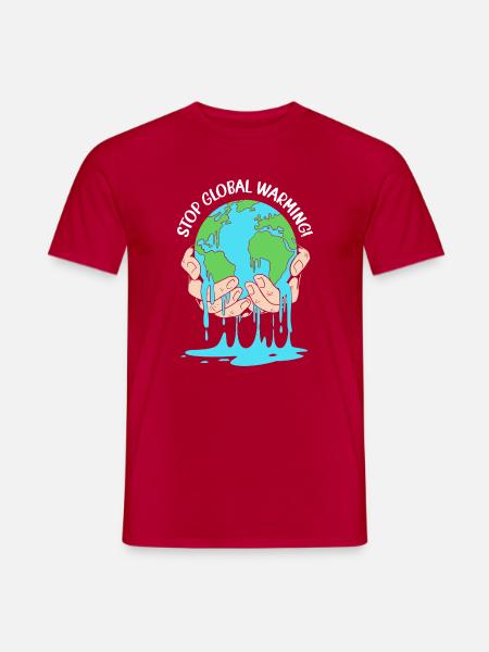 Climate change Environment Environmental protection - Men's T-Shirt - red