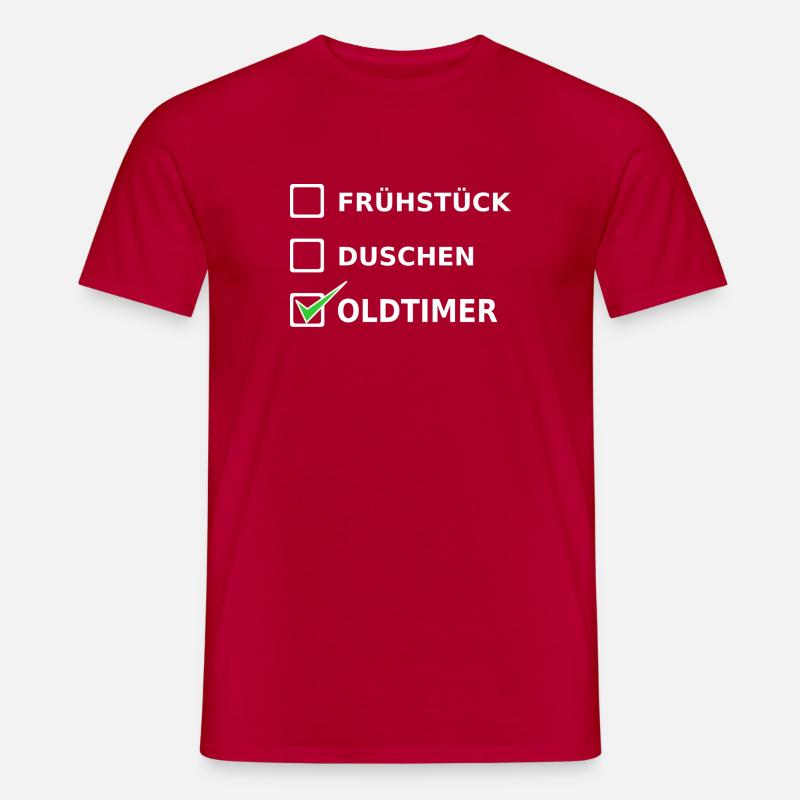 Oldtimer - Männer T-Shirt - Rot