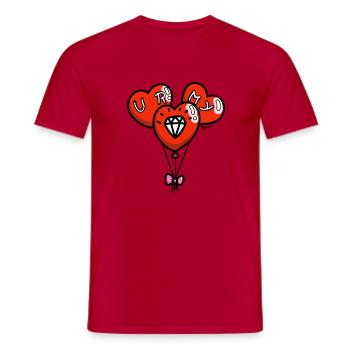 URMY DIAMOND Farben - Männer T-Shirt - Rot - Vorne - AI Model Male 178 dark (178cm)