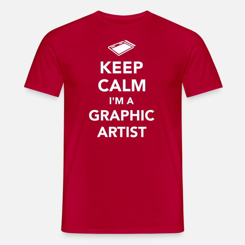 Grafiker - Männer T-Shirt - Rot