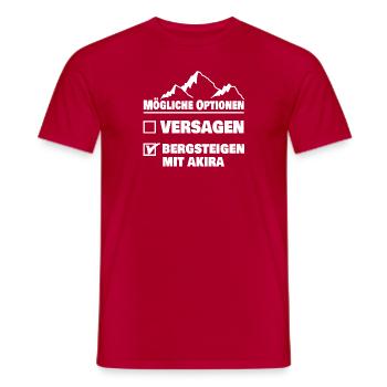 akira - Männer T-Shirt - Rot - Vorne - AI Model Male 178 dark (178cm)