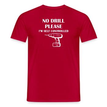 Artisan bricoleur Artisan Artisan Outil Construction - T-shirt homme - rouge - Devant - AI Model Male 178 dark (178cm)