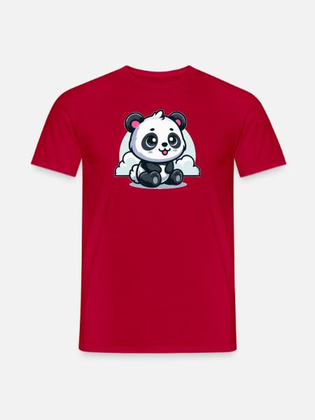 Bébé panda - T-shirt homme - rouge