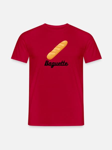 - Baguette. - Männer T-Shirt - Rot