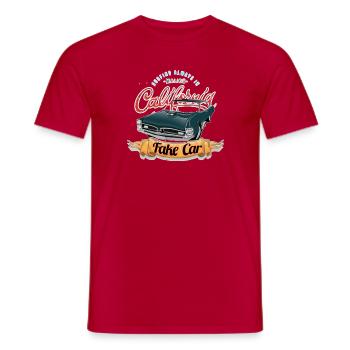 Muscle car design rétro - T-shirt homme - rouge - Devant - AI Model Male 178 dark (178cm)