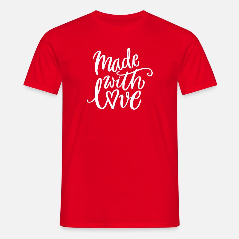(anpassbare Farbe) - Männer T-Shirt - Rot