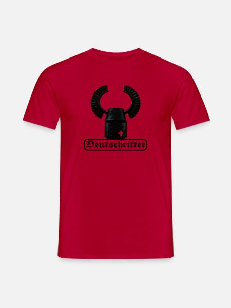Deutschritter - Männer T-Shirt - Rot