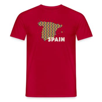 Spanien Stolz - Männer T-Shirt - Rot - Vorne - AI Model Male 178 dark (178cm)