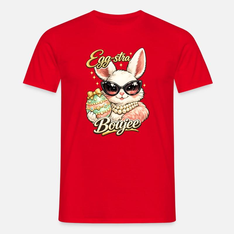Eggstra Boujee Easter Bunny Easter - Men's T-Shirt - red