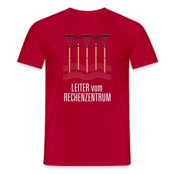 Leiter vom Rechenzentrum Gartenoutfit Gartenarbeit - Männer T-Shirt - Rot - Vorne - AI Model Male 178 dark (178cm)