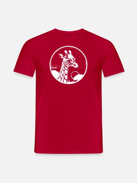 Girafe Soleil - T-shirt homme - rouge
