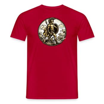 Spartacus - Men's T-Shirt - red - Front - AI Model Male 178 dark (178cm)