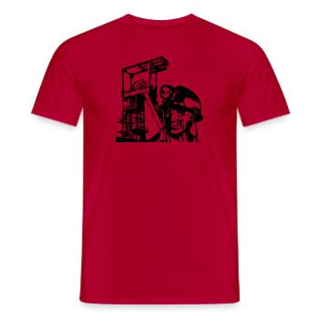 Coal 6 - Men's T-Shirt - red - Front - AI Model Male 178 dark (178cm)