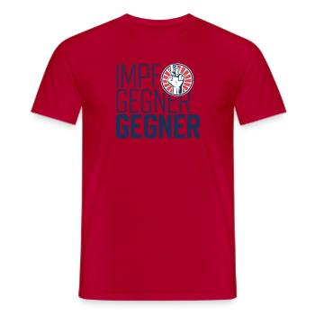 Impfgegnergegner - Männer T-Shirt - Rot - Vorne - AI Model Male 178 dark (178cm)