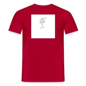 0A6D01C7 ABB4 46E7 A5FB D876F159CE22 - Men's T-Shirt - red - Front - AI Model Male 178 dark (178cm)