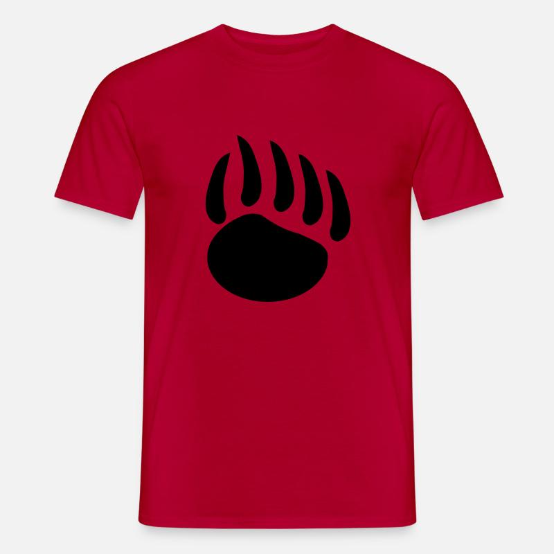 baerentatze - Männer T-Shirt - Rot