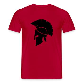 Spartaner - Männer T-Shirt - Rot - Vorne - AI Model Male 178 dark (178cm)