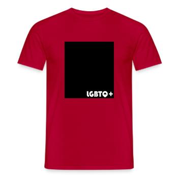 LGBTQ+ - Männer T-Shirt - Rot - Vorne - AI Model Male 178 dark (178cm)