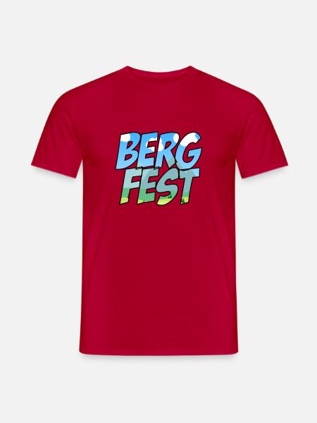 Bergfest - Männer T-Shirt - Rot