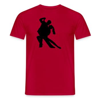 Tanzen - Männer T-Shirt - Rot - Vorne - AI Model Male 178 dark (178cm)