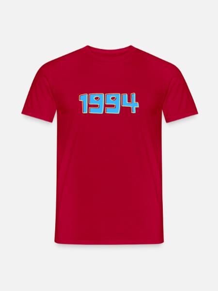 1994 Blue & Yellow - Men's T-Shirt - red