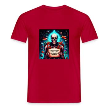 Dear Algebra Please Stop Asking Us to Find Your X - Men's T-Shirt - red - Front - AI Model Male 178 dark (178cm)