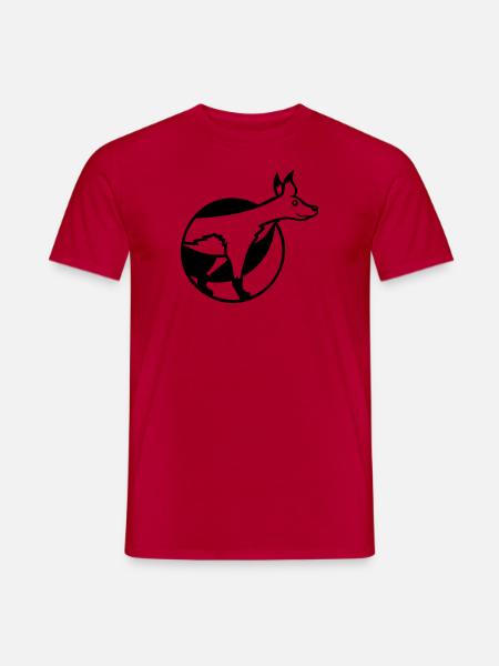 Fox Hole Front Part Front Burrow Go Out - Men's T-Shirt - red