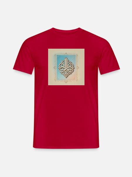 Islamisches Kalligraphie-Motiv - Männer T-Shirt - Rot