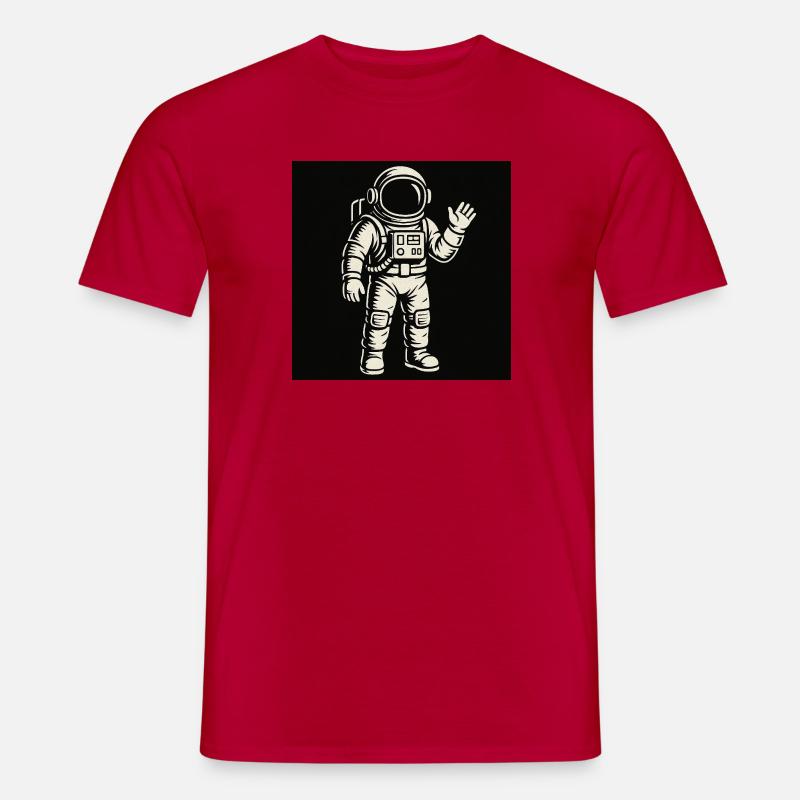 Space Buddy - Männer T-Shirt - Rot