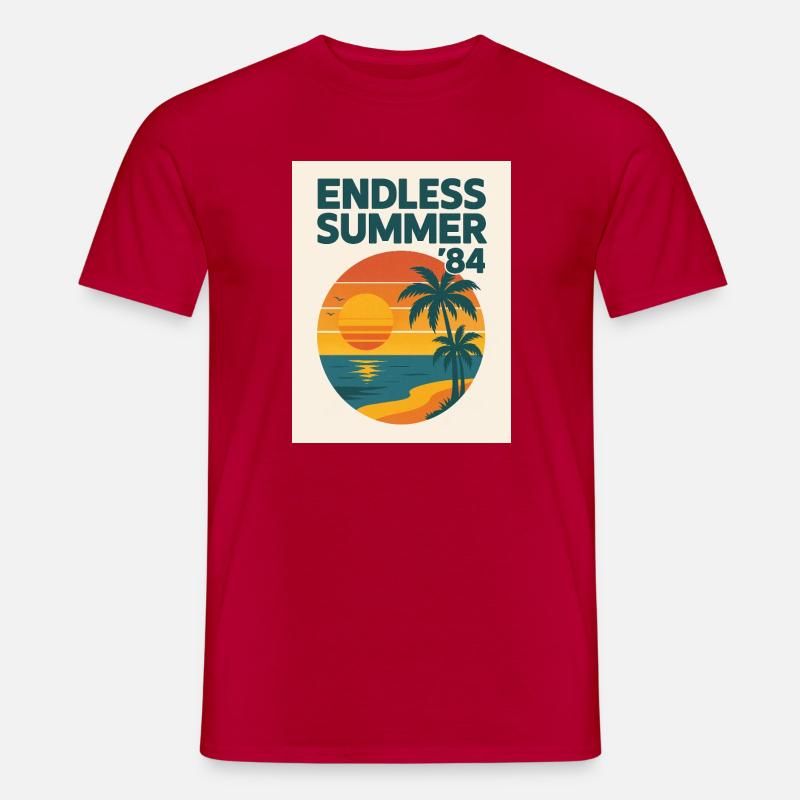 Endless Summer '84 - Männer T-Shirt - Rot