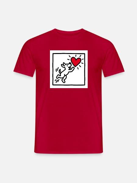 Herzsprung - Männer T-Shirt - Rot