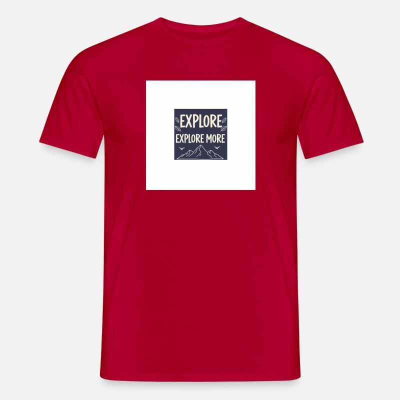 Explore More Bergabenteuer - Männer T-Shirt - Rot