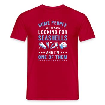 Collecteur de coques - T-shirt homme - rouge - Devant - AI Model Male 178 dark (178cm)