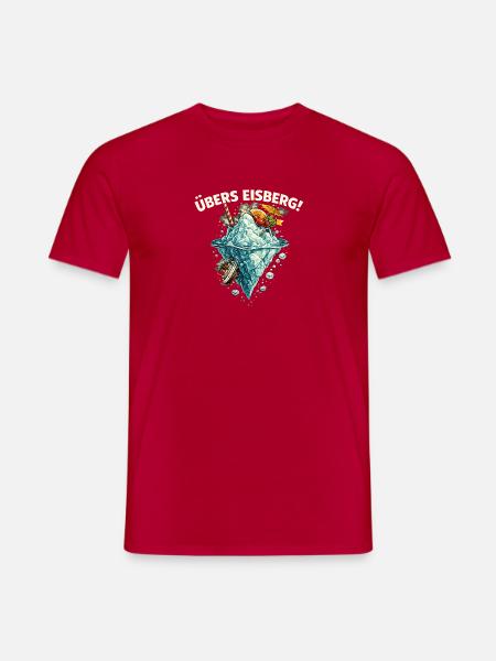 Über Eisberg Sommer Abenteuer - Männer T-Shirt - Rot