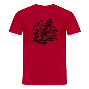 corn corn maize cereal veggie vegetables vegetables - Men's T-Shirt - red - Front - AI Model Male 178 dark (178cm)
