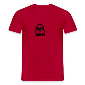 Ghost - Männer T-Shirt - Rot - Vorne - AI Model Male 178 dark (178cm)