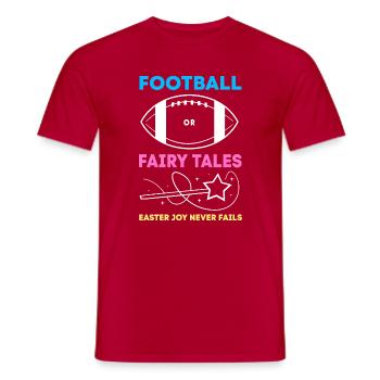 Révélation du sexe de Pâques de la future maman - T-shirt homme - rouge - Devant - AI Model Male 178 dark (178cm)