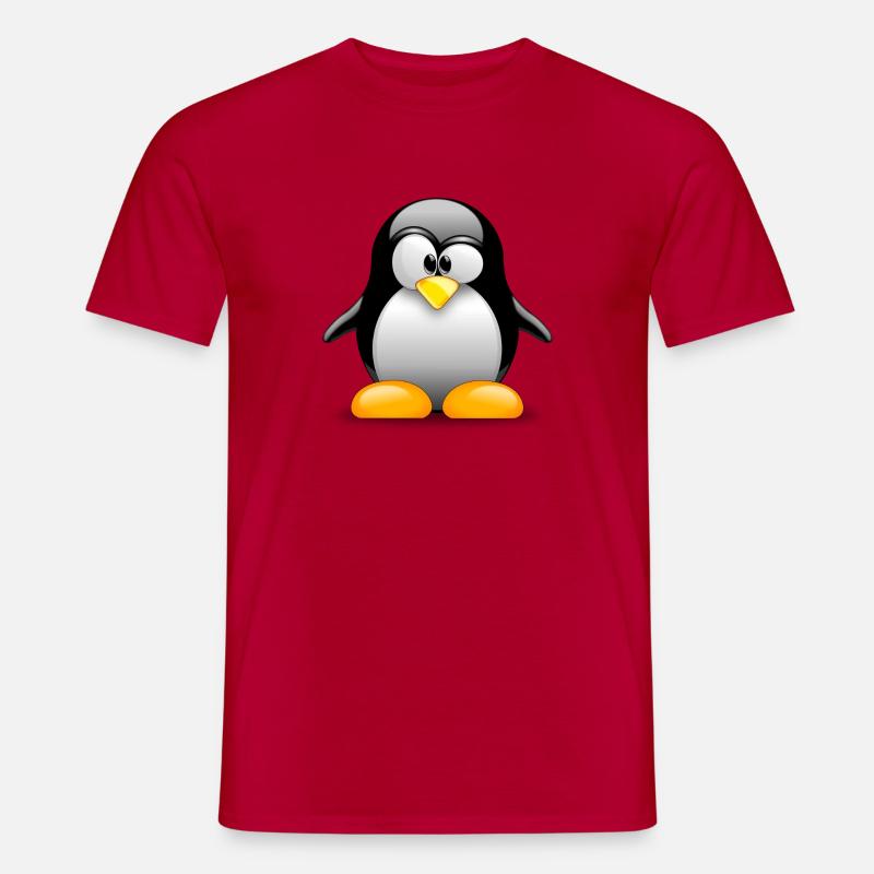 Klassischer Pinguin! Geschenkidee Idee - Männer T-Shirt - Rot
