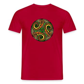 Tribal - Männer T-Shirt - Rot - Vorne - AI Model Male 178 dark (178cm)