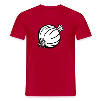 oignons oignon légume Halloween vegetables37 - T-shirt homme - rouge - Devant - AI Model Male 178 dark (178cm)