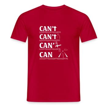 Jésus Christ Dieu Foi - T-shirt homme - rouge - Devant - AI Model Male 178 dark (178cm)