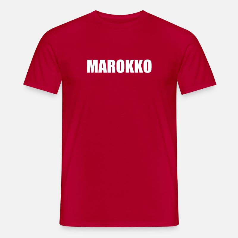 Marokko - Männer T-Shirt - Rot