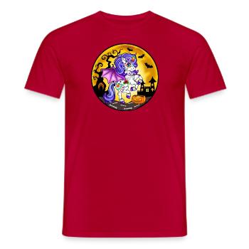 Licorne Halloween 2022 - T-shirt homme - rouge - Devant - AI Model Male 178 dark (178cm)