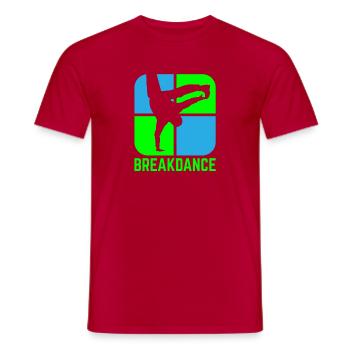 Breakdance B-Boy Streetdance Design Hip Hop Danse - T-shirt homme - rouge - Devant - AI Model Male 178 dark (178cm)