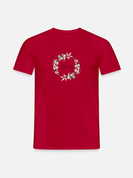 Braut JGA Eukalyptus Boho Junggesellinnenabschied - Männer T-Shirt - Rot