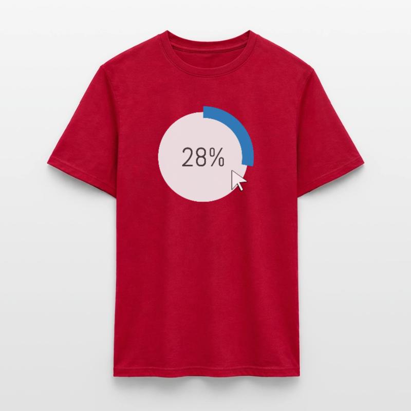 Blauer Fortschritt Ring IT Software PC Computer  Männer T-Shirt